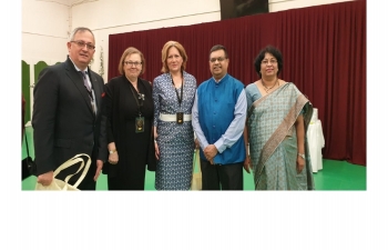 Mr.N.Venkataraman, Second Secretary & Head of Chancery represented Indian Embassy at the International Cultural Evening by Students of University of Szeged on 13 April. 